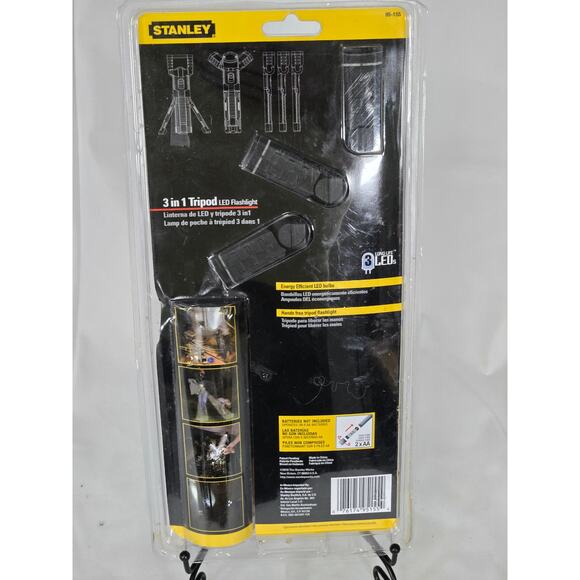 STANLEY 3 IN 1 TRIPOD LED Convertible FlashLight 95-155 - NEW! - Picture 2 of 3
